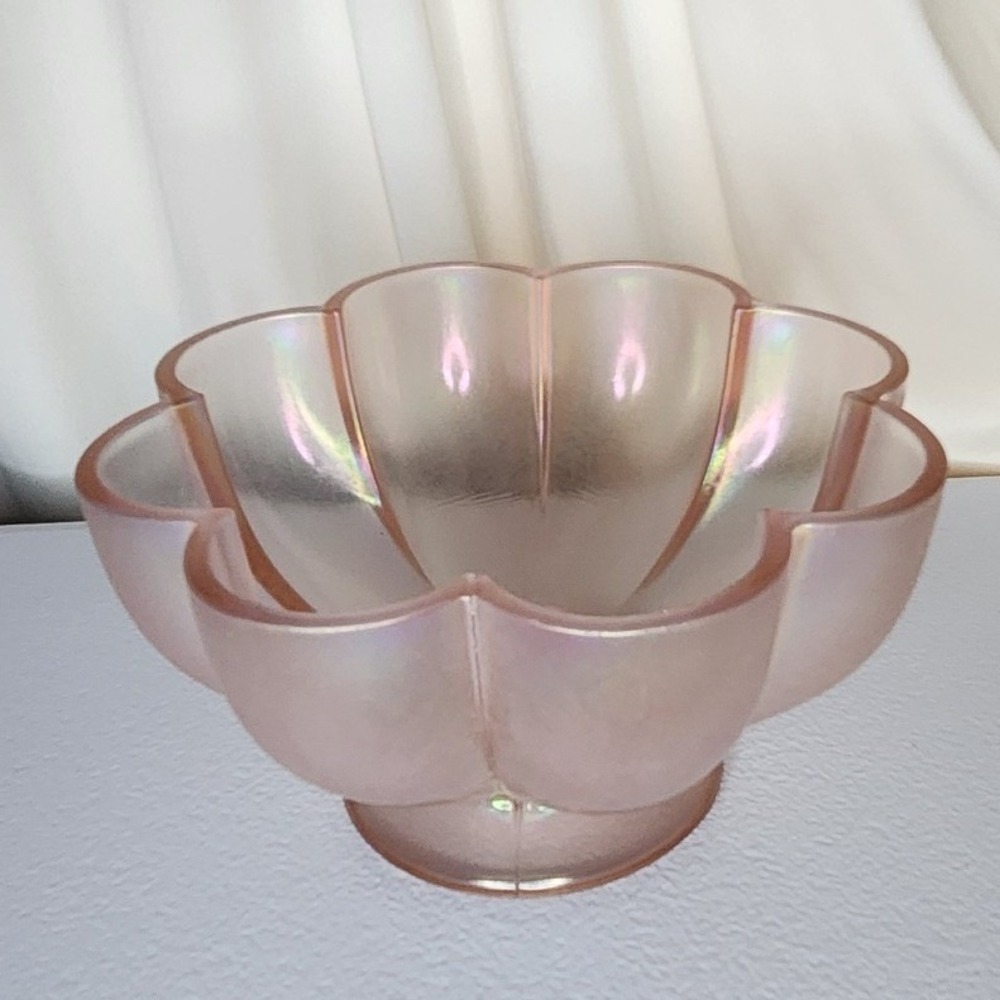Fenton Pink Velva Rose 75th Anniversary Melon Bowl